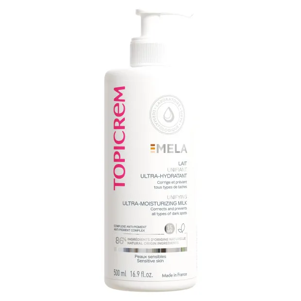 Topicrem MELA Lait Eclaircissant Unifiant Ultra-Hydratant